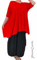 LAGENLOOK Tunika Long-Shirt XL-XXL-XXXL 44 46 48 52 54 56 58 schwarz weiß rot 