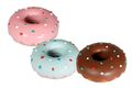Doggy Donuts 12 cm Dog Toy Hundespielzeug Latex Hund Quietsche Sweet Donut 