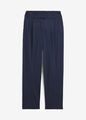 Stylische Bundfaltenhose Gr. 52 Dunkelblau Damen Baumwoll-Hose Neu*