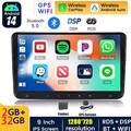 Android 14 Autoradio Carplay GPS NAVI RDS Für VW GOLF 5 6 Touran EOS Tiguan Polo
