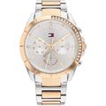 Tommy Hilfiger Kennedy zweifarbiger Chronograph & silbernes Zifferblatt Damenuhr - 1782387