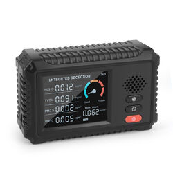 Digital Luftqualitätsmonitor LCD Display CO2 TVOC Messgerät Feuchtigkeitsteste8r