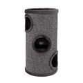 B-Ware: lionto Kratztonne mit Sisal Kratzturm Kratzbaum Kratzsäule 70 cm Grau