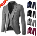 3-teiliger Herrenanzug Blazer Business Hochzeitsfeier Jacke Weste +Hose cosplay*