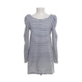 Uta Raasch, Kleid, Größe: 40, Weiß/Blau, Streifen, Damen #4SL