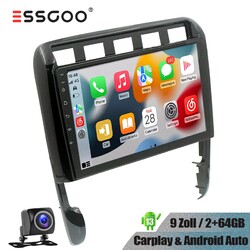 9 Zoll Android 13 Autoradio GPS Navi kam+ CarPlay Für Porsche Cayenne 2003-2010