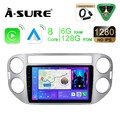 6+128GB Android 15 Autoradio Carplay GPS Navi DAB+für VW Tiguan 5N Golf Plus
