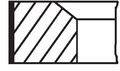MAHLE 002 93 N0 Kolbenringsatz für MERCEDES-BENZ,PUCH