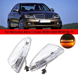 2pcs L+R Spiegelblinker LED Blinker Für Benz  C-Class W204 S204 W639 08-11 NEU
