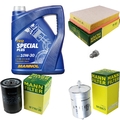 MANN-FILTER Inspektionspaket MANNOL 5 L 10W-30 Special Plus für VW Sharan 2.0
