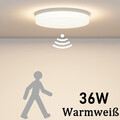 LED Deckenlampe mit Bewegungsmelder 36W Deckenleuchte Sensor Flur Treppe Lampe 