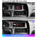 64GB Android13 Autoradio Für Audi Q7 MMI 3G 2010-2015 10.25” Carplay GPS NAVI BT