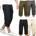 Indicode Herren 7/8 Sommer Bermuda Shorts Hose Sommerhose Short Gürtel B710 NEU