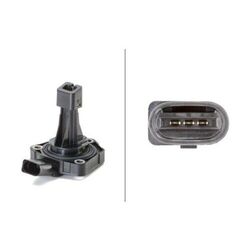 1x Sensor, Motorölstand HELLA 6PR 013 680-021 passend für AUDI SEAT SKODA VW