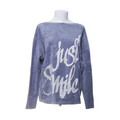 Juvia, Sweatshirt, Größe: S/M, Blau, Baumwolle/Polyester, Print, Damen #eFE