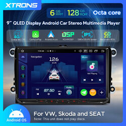 Android 14 Autoradio 6G+128GB 8-Core GPS Für VW GOLF 5 EOS Polo T5 Passat Jetta