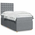 Boxspringbett Bett Polsterbett Schlafzimmerbett mit Matratze Stoff vidaXL