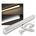 Unterbau-Leuchte 56cm schwenkbar 230V, LED Farbe einstellbar, Küchen-Möbel-Lampe