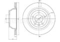 2x Bremsscheibe belüftet 23-0849C METELLI für VW MULTIVAN T5 TRANSPORTER T5 Bus