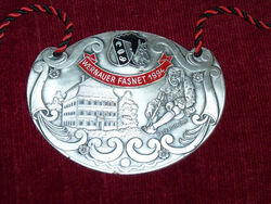 Rettenmaier plakette medaille Wernauer Fasnet 1994 neckarutscher metall relief