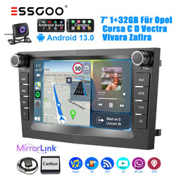 Für Opel Astra H Corsa C/D Zafira Android 13 Carplay Autoradio GPS BT 32G Kamera