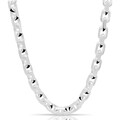 Ankerkette 12mm Massiv 925er Sterlingsilber Halskette Diamantiert Damen Herren