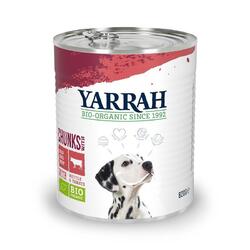 Yarrah Bio Dog Nassfutter Bröckchen Huhn & Rind | 6x 820g