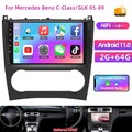 Für Mercedes Benz C Klasse W203 CLK W209 Carplay Autoradio Android 13 GPS Navi