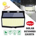Solarleuchte Solarlampe mit Bewegungsmelder 468 LED Außen Fluter Strahler IP65