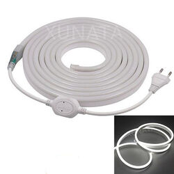 230V Neon LED Strip Streifen RGB Flex Schlauch diffus Lichtband Dimmbar In/Außen