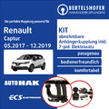 Für RENAULT Captur I Typ J5/ H5 05.2017-12.2019 AHK abn. +7pol spez E-Satz TOP