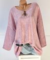 ITALY schöne Tunika,Pullover,Shirt,Bluse,Kette,Oversize,Gr.44,46,48,NEU