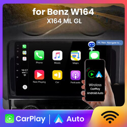 4+64GB DAB+ Android14 Autoradio Für Mercedes ML/GL Klasse W164 X164 CarPlay Navi