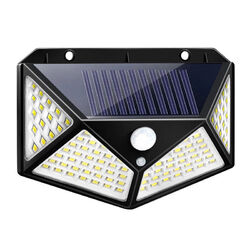 LED SOLARLEUCHTE FLUTER MIT BEWEGUNGSMELDER SOLARLAMPE AUSSEN GARTEN STRAHLER DE