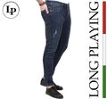 LONG-PLAYING Herren Skinny Fit Jeanshose Stretch Designer Hose Denim Jeans Pants