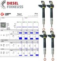 4x 6C1Q-9K546-AC Denso Injektor für Ford, Fiat, Citroen 2.2 HDi DCRI105800