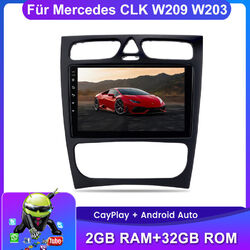 Autoradio Für Mercedes Benz CLK W209 W203 Carplay Android GPS NAVI BT DAB+ 2+32G