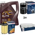 BOSCH Inspektionspaket 5L MANNOL ELITE 5W-40 für VW Audi Golf V 1K1 1.6 5M1