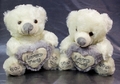 Teddy Bär Plüsch Teddy I Love You Stofftier Kuscheltier Schmusetier grau 1468