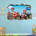 s39  PAW PATROL 120 cm STICKER 3D Wandaufkleber Wandtattoo Wandsticker
