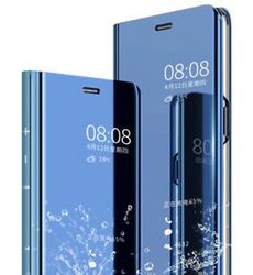 Für Samsung Galaxy A55 5G - Mirror Case Hülle CLEAR VIEW Spiegel Handy Tasche