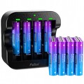 Pallus Lithium Ionen AAA Akku 1,5V AA Wiederaufladbar Batterien 1100mWh LOT
