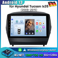 8Kern Autoradio Carplay Android13 GPS 6+128GB Für Hyundai ix35 Tucson 2009-2015 