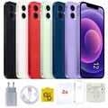 Apple iPhone 12 - 64 128 256 GB - Schwarz Weiß Blau Rot Lila - bis 100% Batterie