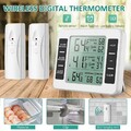 Digital Kühlschrank Thermometer Gefrierschrank Temperatur mit 2 Sensor Alarm