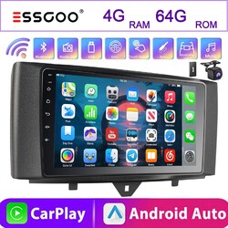 Für Smart Fortwo 451 2011-2015 Apple Carplay Autoradio 64G Android 14 GPS FM RDS
