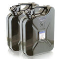BITUXX 2x Stahl Benzinkanister Kraftstoffkanister Kanister UN Zulassung 10 Liter