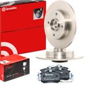 BREMBO Bremsenset Hinten Bremsscheiben Beläge passend für PEUGEOT 207 (WA, WC)