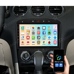 9" IPS Android 13.0 Autoradio GPS Navi WiFi Auto Player Für Peugeot 308 408 RCZ