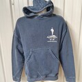 Illicit Bloc Running Club Members Hoodie Washed Navy 420GSM 100% Baumwolle